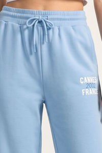 Zivame Athleisure Straight Leg Pants - Blue Bell — thumbnail 4